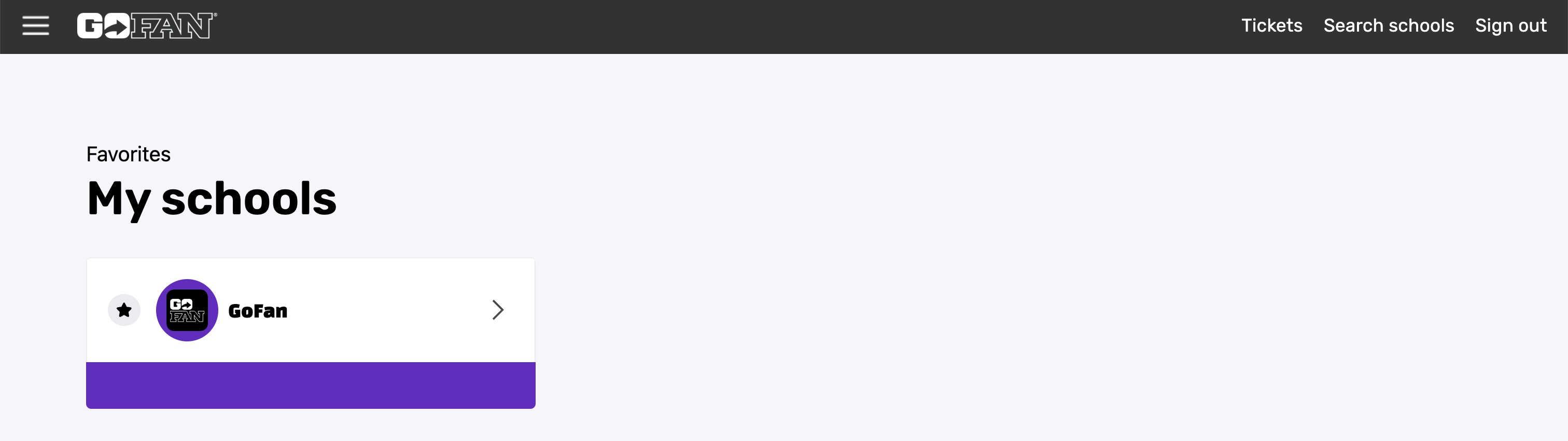 How to Favorite a School on GoFan